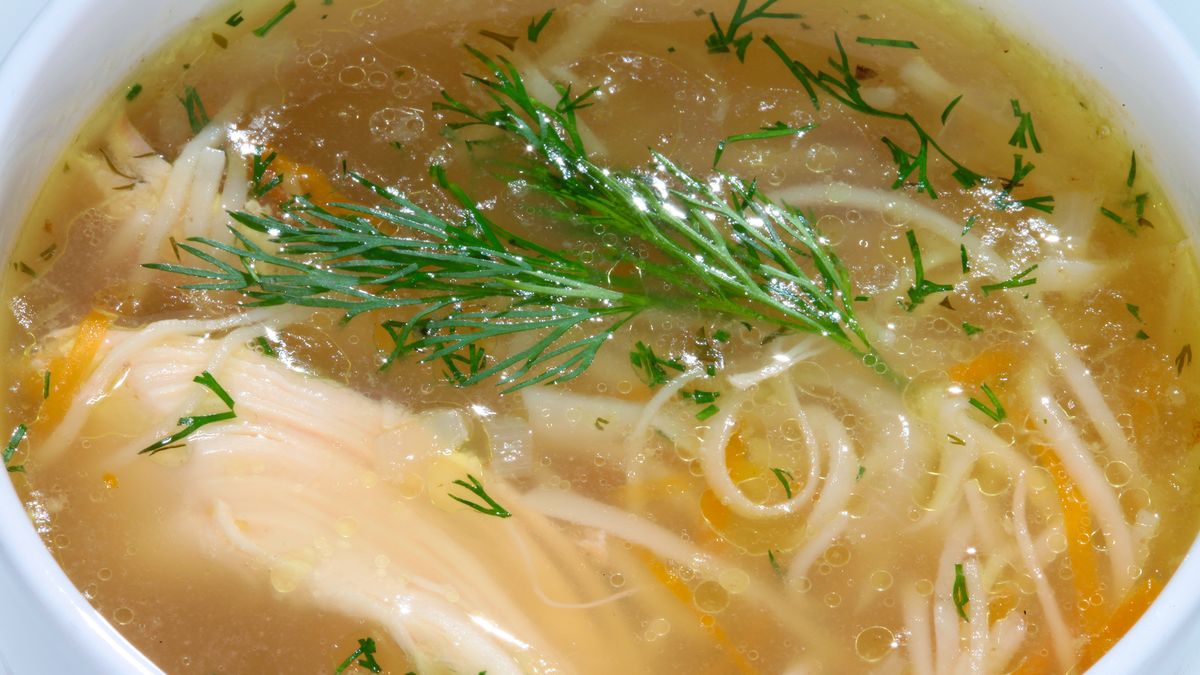 Rosół z serc drobiowych