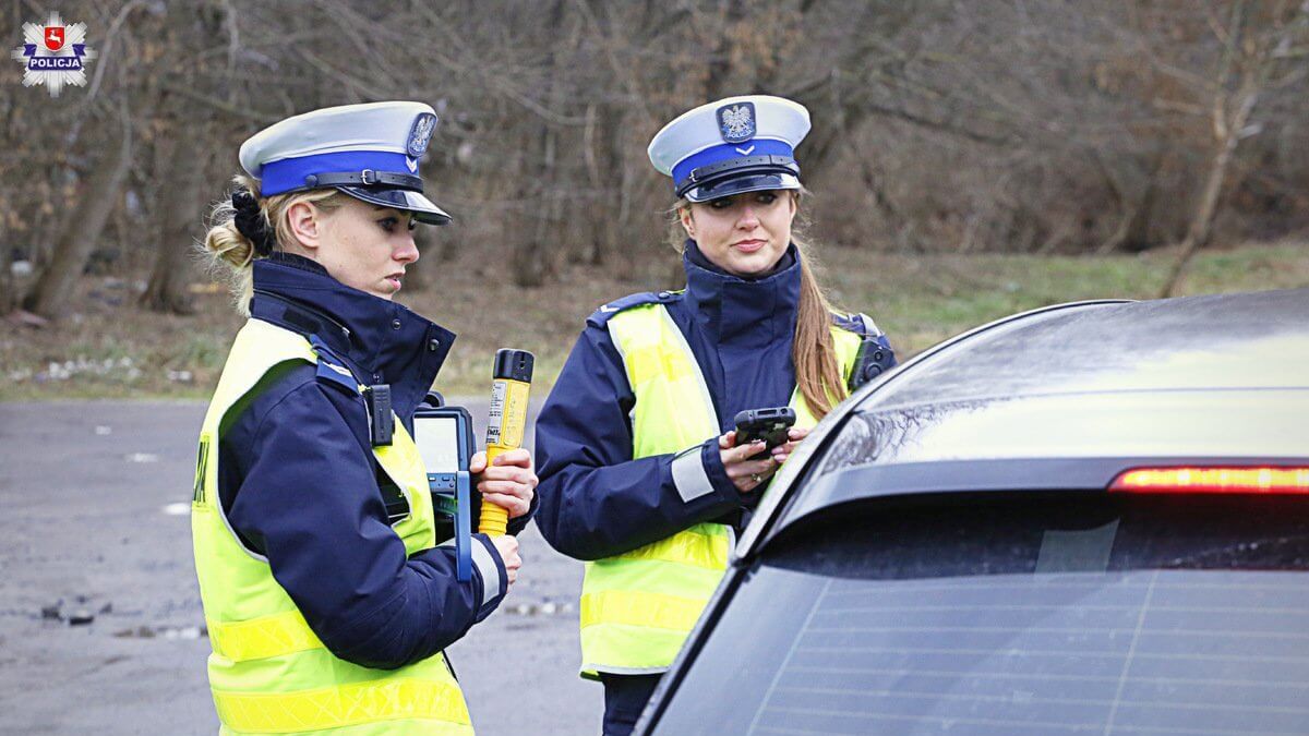 Kontrola drogowa Policji
