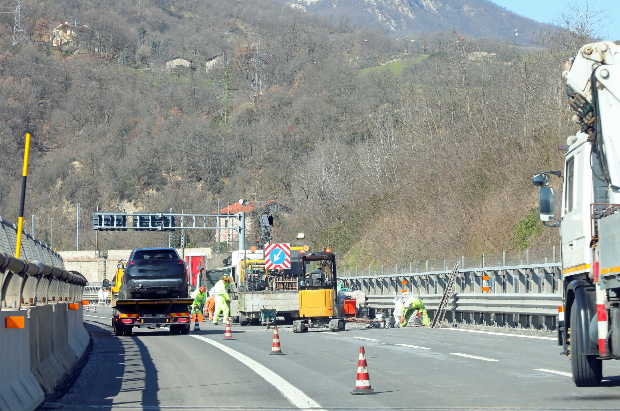 Nuova frase da Usare per traduzione e Keywords in Inglese: xxxxxxxxxx
Reduced width driving lane on the highway and industrial vehicles and a bulldozer during viaduct maintenance work and a tow truck carrying the broken down car
FedericoC
autostrada, bridge, broken down car, building site, building yard, car, construction, construction in progress, construction site, danger, hazard, highway, in, infrastructure, italia, italian, italy, jam, jeopardy, lane, lane reduction, maintaining, maintenance, motorway, progress, project, vehicles, industrial, bulldozer, viaduct, tow, truck, breakdown, work, reduced, width, traffic, roadwork, safety, equipment, risky, road, road construction site, road sign, road works, servicing, sign, signage, signal, signs, site, strada, tow truck, traffic sign, under construction, upkeep, work in progress, work site, working, autostrada, bridge, broken down car, building site, building yard, car, construction, construction in progress, construction site, danger, hazard, highway, in, infrastructure, italia, italian, italy, jam, jeopardy, lane, lane reduction, maintaining, maintenance, motorway, progress, project, vehicles, industrial, bulldozer, viaduct, tow, truck, breakdown, work, reduced, width, traffic, roadwork, safety, equipment, risky, road, road construction site, road sign, road works, servicing, sign, signage, signal