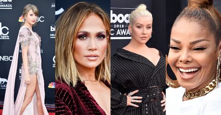 Rozczochrana Lopez, elegancka Swift i naciągnięta twarz Janet Jackson na gali "Billboardu" (ZDJĘCIA)