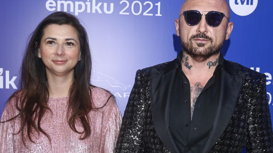 Patryk Vega z żoną Katarzyną