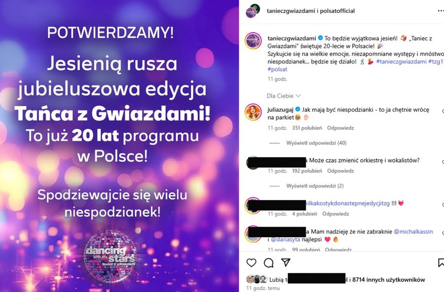 Jeleniewska wygrała "Taniec z Gwiazdami". Julia Żugaj chce wróci
