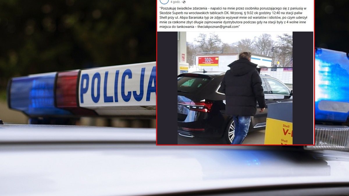 Na stacji benzynowej doszło do przykrego incydentu.