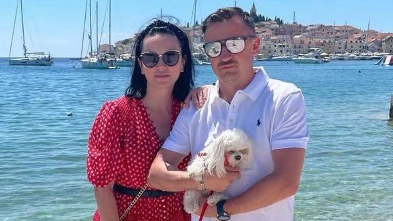 Adam Małysz z żoną Izabelą na wakacjach