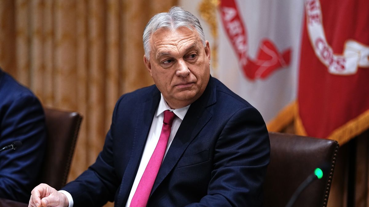 Viktor Orban podczas wizyty w USA