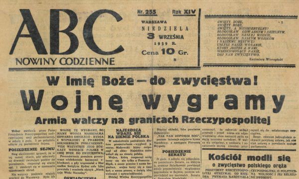 Gazeta z 1939 r.