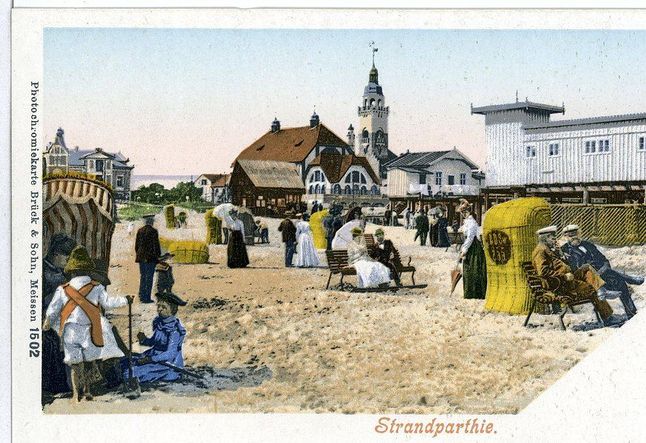 Plaża w Świnoujściu, przełom XIX i XX wieku