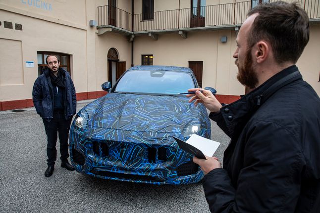 Federico de Medio, Mateusz Żuchowski and Maserati Grecale