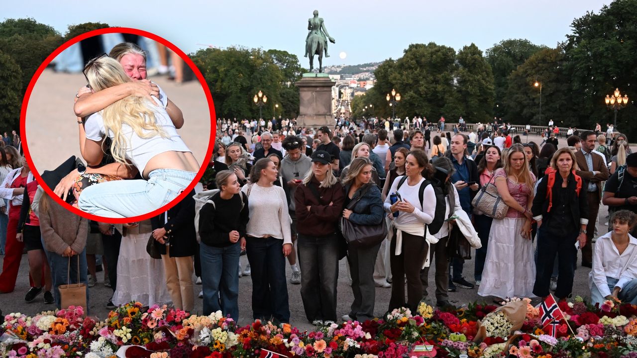 Morze kwiatów przed pałacem. Tak Norwegowie żegnają króla