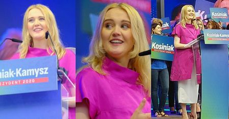Paulina Kosiniak-Kamysz w 6. miesiącu ciąży wspiera męża na wiecu wyborczym w Opolu (FOTO)