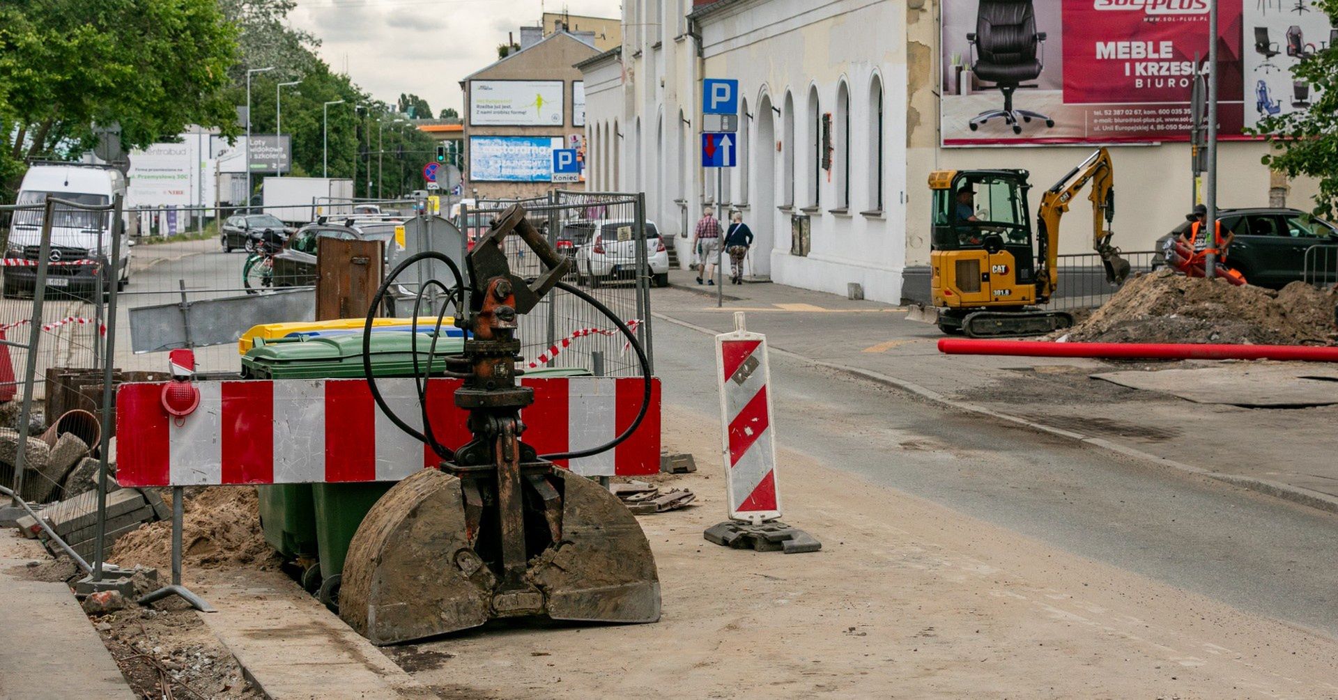 Sprawdziliśmy postęp prac na ul. Toruńskiej, w pobliżu ronda Kujawskiego. 