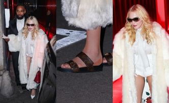 Madonna drepcze na afteprarty z młodszym o 38 lat ukochanym, po czym opuszcza imprezę W KLAPKACH. Zmęczyła się? (ZDJĘCIA)