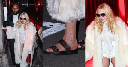 Madonna drepcze na afteprarty z młodszym o 38 lat ukochanym, po czym opuszcza imprezę W KLAPKACH. Zmęczyła się? (ZDJĘCIA)