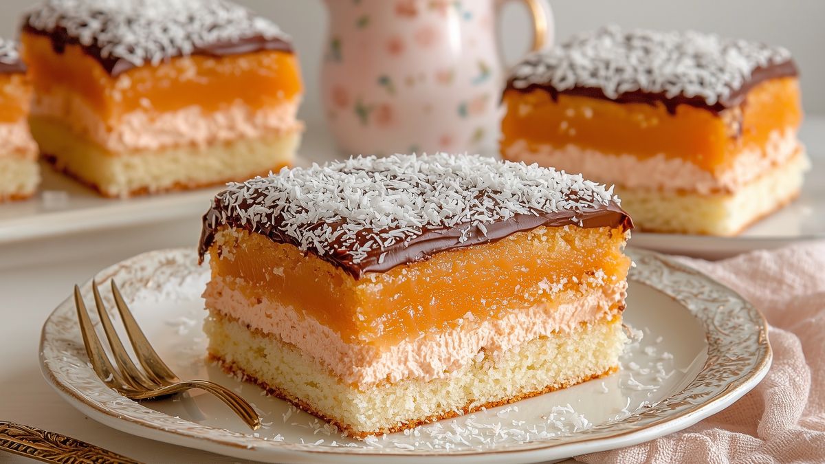 Rajskie jabłuszko to ciasto złożone z kilku warstw