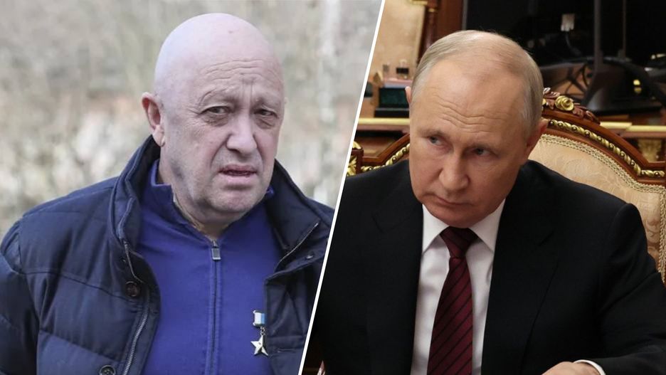 Szef grupy Wagnera Jewgienij Prigożyn i rosyjski dyktator Władimir Putin 