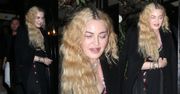 Zmęczona życiem Madonna wytacza się z ekskluzywnej londyńskiej restauracji