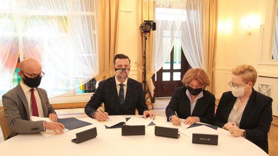 Podpisanie listu intencyjnego w sprawie powstania w Siemianowicach Śl. centrum biznesu.