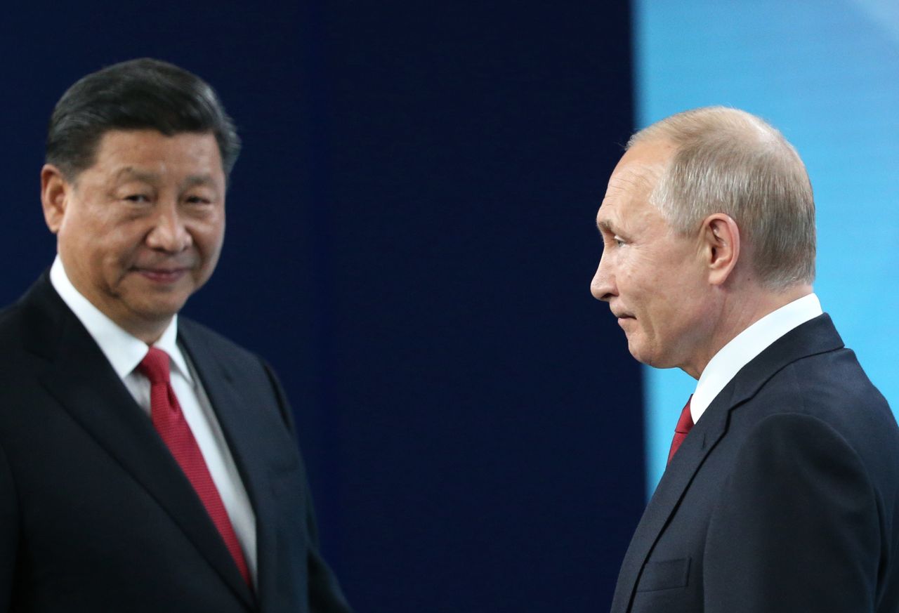 Xi Jinping i Władimir Putin