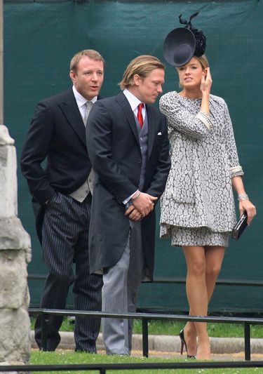 Guy Ritchie, Arthur Landon, and Isabella Anstruther-Gough-Calthorpe at William and Kate's wedding.