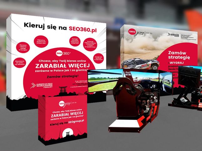 Wizualizacja stoiska na konferencji SEO Poland