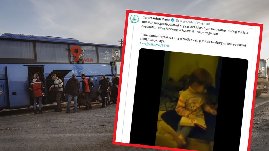 Rosjanie rozdzielili matkę z małym dzieckiem