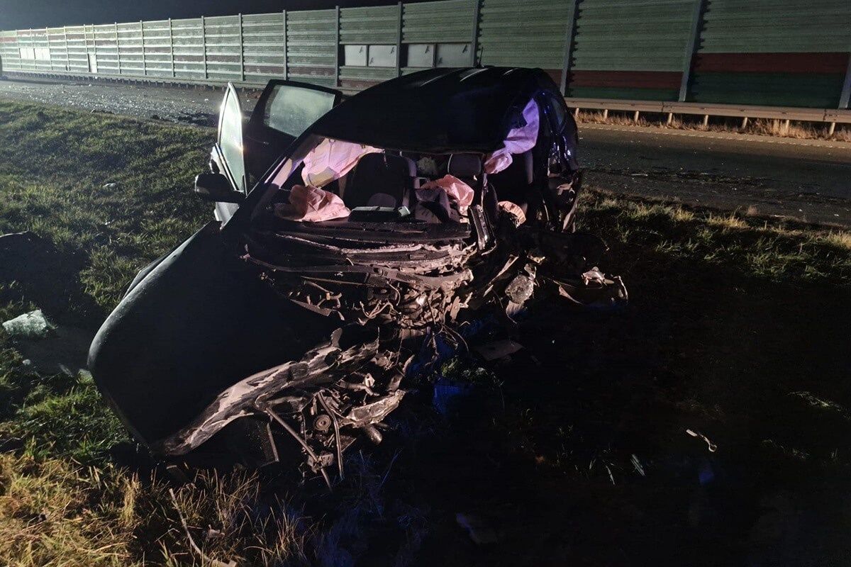 Wypadek na DK12 w Kajetanowie koło Puław