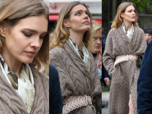 Natalia Vodianova opłakuje katedrę Notre Dame w towarzystwie zamożnego partnera