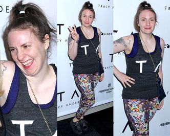 Odchudzona Lena Dunham pozuje w legginsach