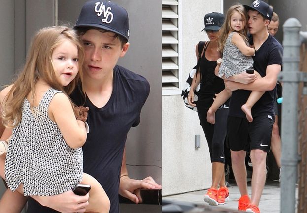 Brooklyn Beckham z małą Harper (ZDJĘCIA)