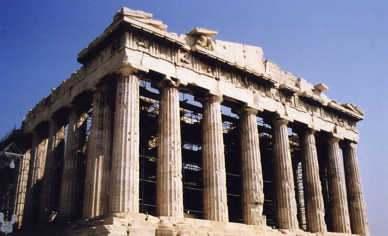 Poszczególne elementy Partenonu zbudowano zachowując proporcje złotego podziału