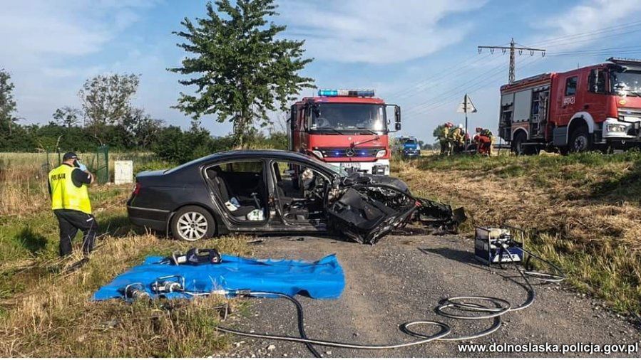 Jawor. Śmiertelny wypadek na drodze wojewódzkiej. Nie żyje 51-latka