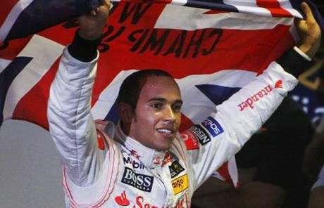 Lewis jako mistrz świata.