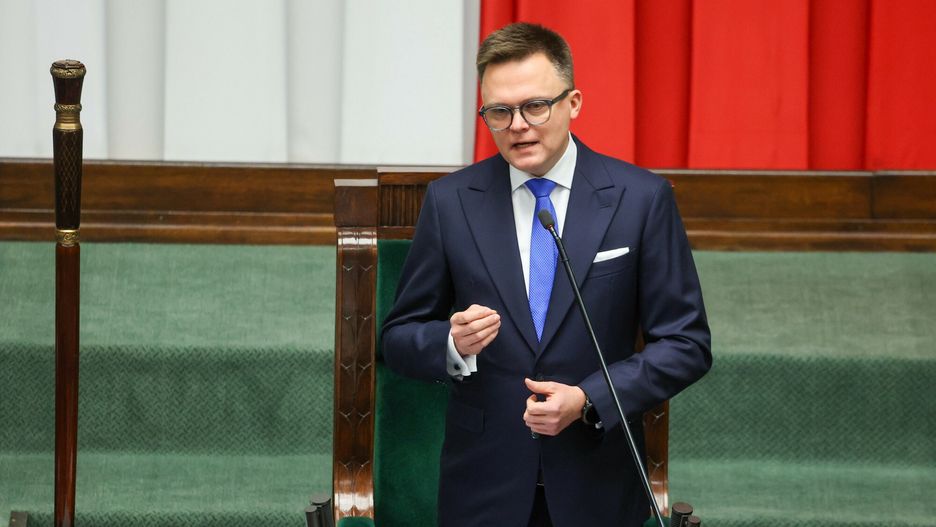 Cd. 1. posiedzenia Sejmu X kadencji
Fot. Piotr Molecki/East News, Warszawa, 21.19.2023. Cd. 1. posiedzenia Sejmu X kadencji. Dzien trzynasty. Na posiedzeniu ma sie odbyc pierwsze czytanie projektu ustawy budzetowej na 2024 r.
N/z: marszalek Sejmu Szymon Holownia
Piotr Molecki