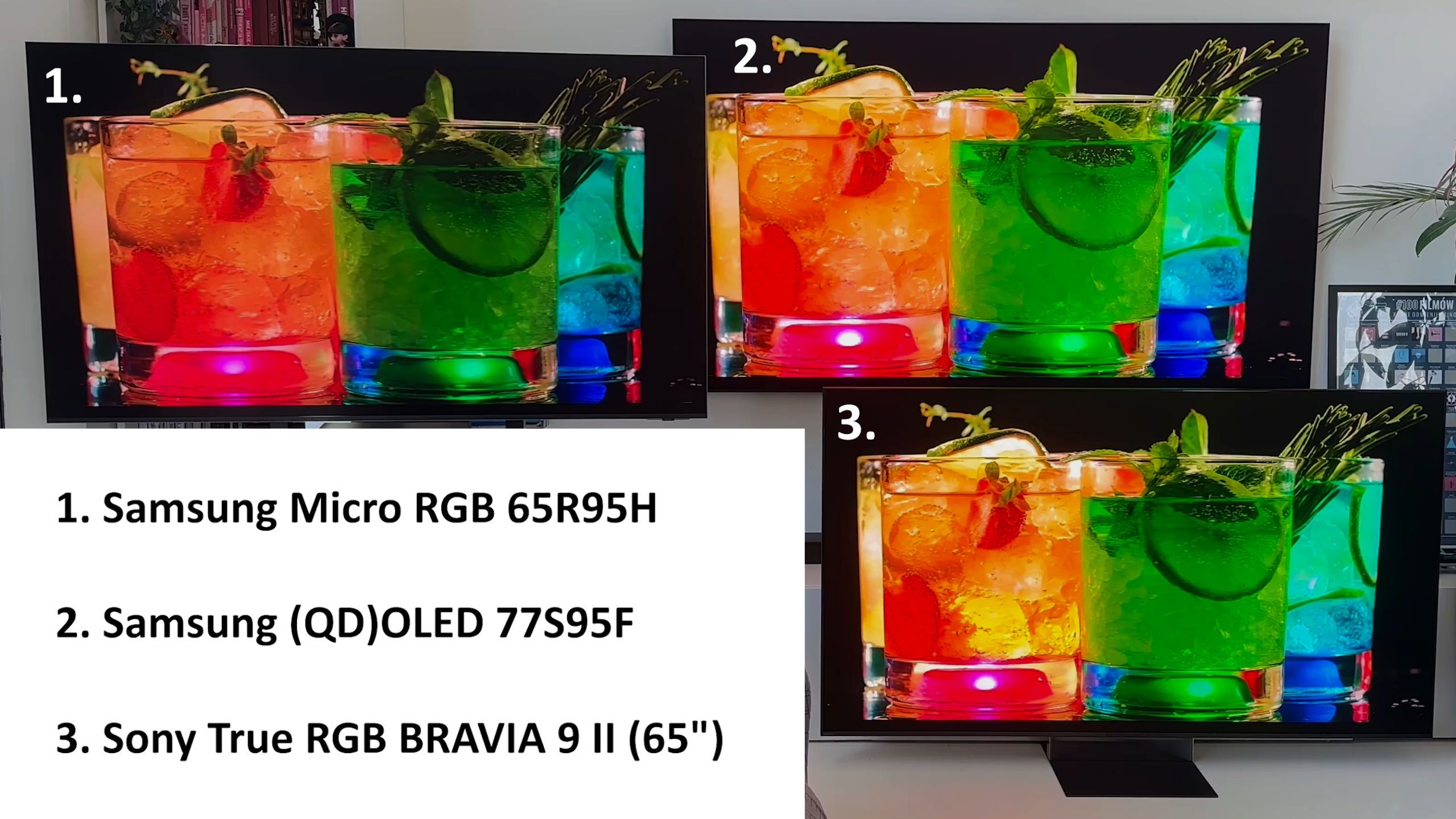 Sony BRAVIA 9 II vs Samsung Micro RGB R95H vs Samsung OLED S95F
