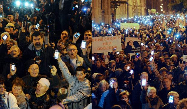 Węgrzy protestują w Budapeszcie przeciwko PODATKOWI OD INTERNETU!