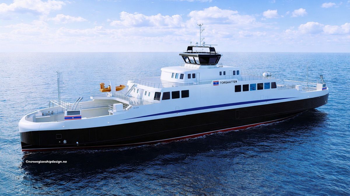 Wizualizacja nowego promu dla Torghatten Nord