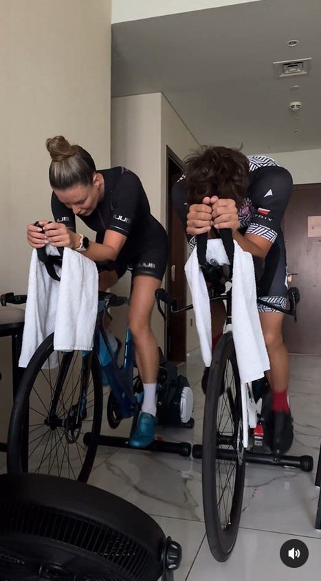 Trening Małgorzaty Rozenek i Roberta Karasia