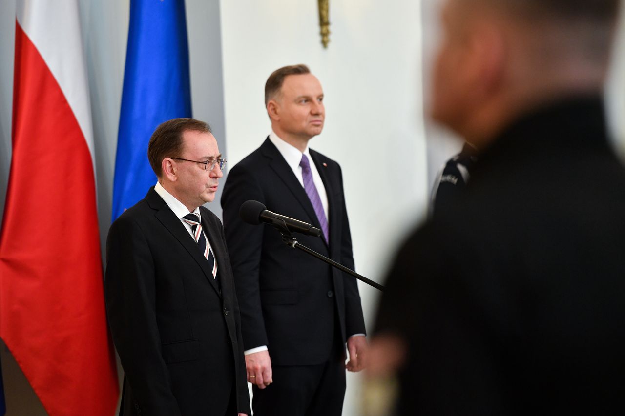 Mariusz Kamiński i Andrzej Duda