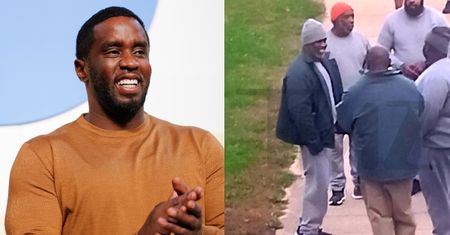 Uśmiechnięty Diddy integruje się z osadzonymi na więziennym spacerniaku. Dobrze znosi odsiadkę? (FOTO)