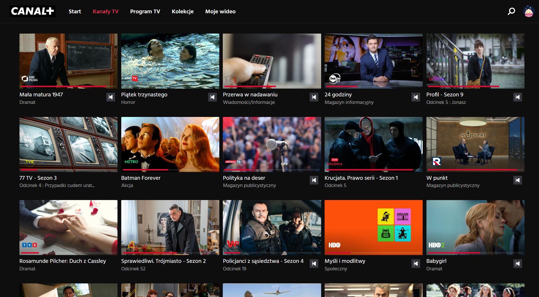 10 nowych kanałów w serwisie streamingowym Canal+