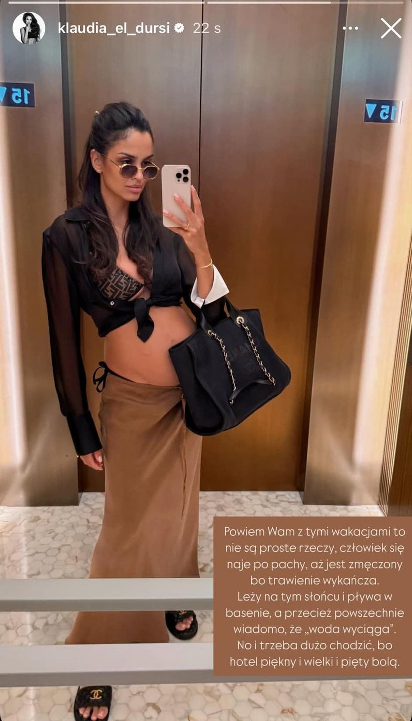 Klaudia El Dursi pokazała ciążowy brzuch
