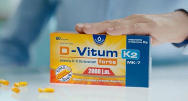 D-Vitum Forte K2 reklamowany jako „mądry wybór” (wideo)