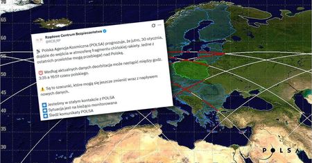 Chińska rakieta nad Polską. RCB wydało komunikat
