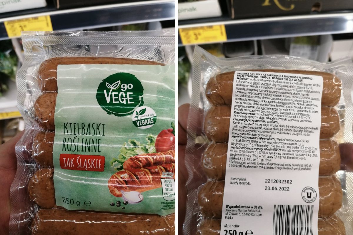 GoVege Kiełbaski roślinne. Jak śląskie