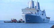 Okręt desantowy USS New York wpłynął do Gdyni. Ma w sobie części z World Trade Center