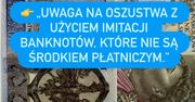 Imitacje banknotów w obiegu. Policja z Turku ostrzega przed oszustami