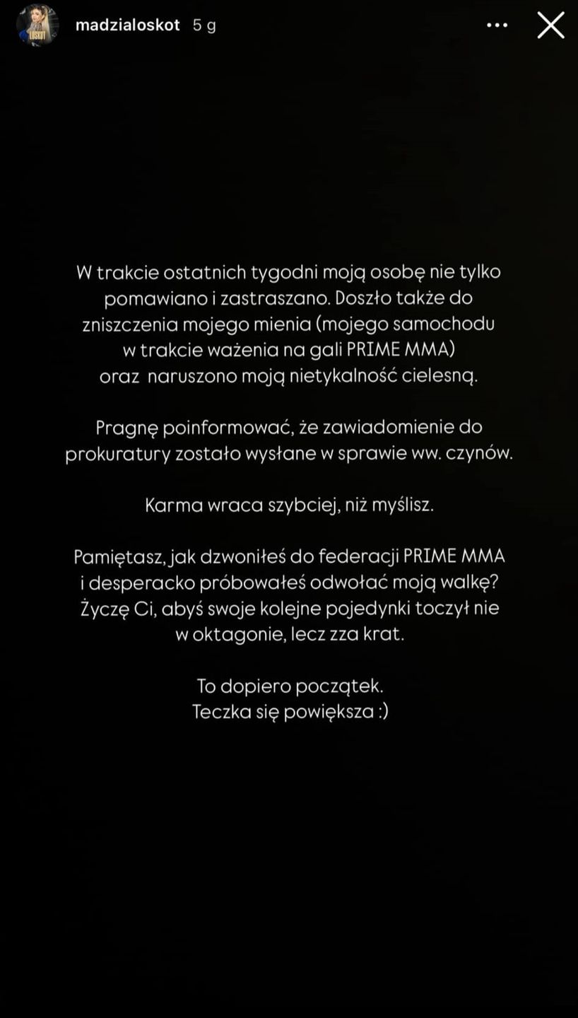 Magdalena Loskot musiała podjąć kroki prawne