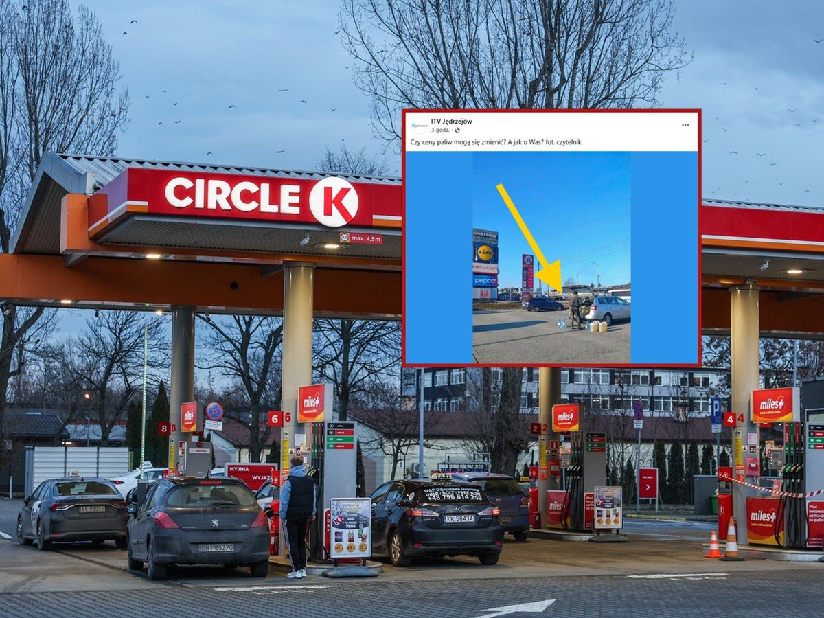 Miał kilka kanistrów. Zdjęcie z Jędrzejowa