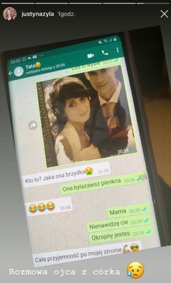 Piotr Żyła obraził Justynę Żyłę rozmawiając z córką