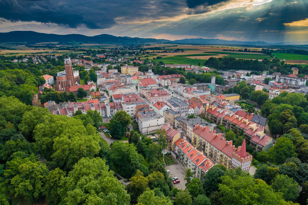 Paczków z lotu ptaka